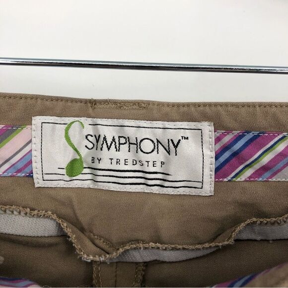 Symphony by Tredstep Equestrian Riding Pants Breeches Khaki Tan Womens 28R - Picture 4 of 12